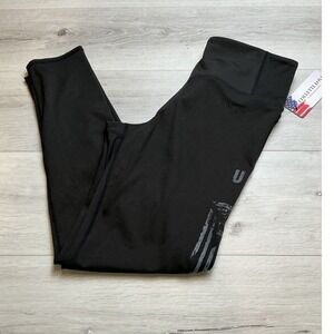 Collette Love High Waisted Compression Leggings Women Large Black New With Tags‎
